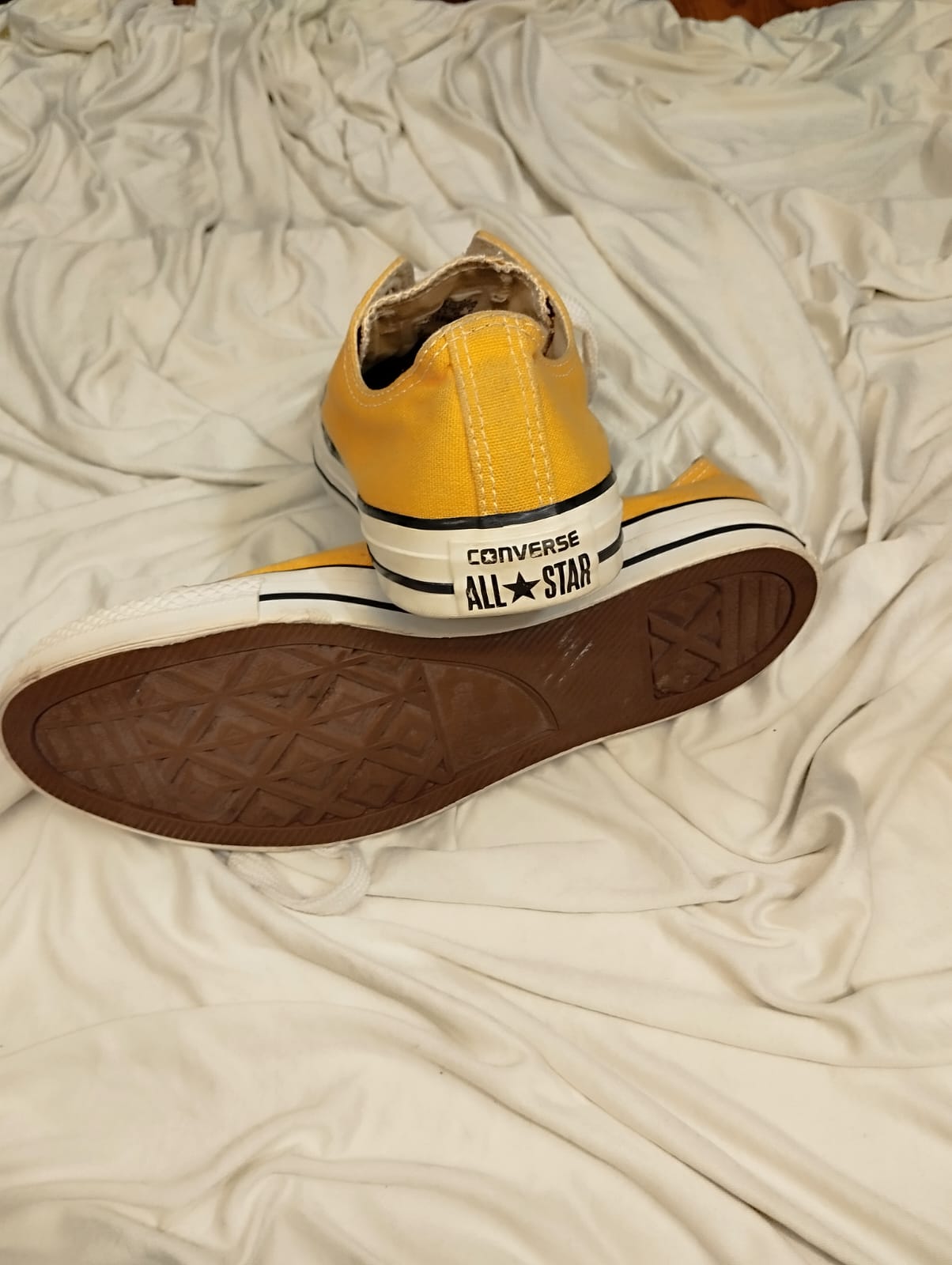 Yellow low rise converse